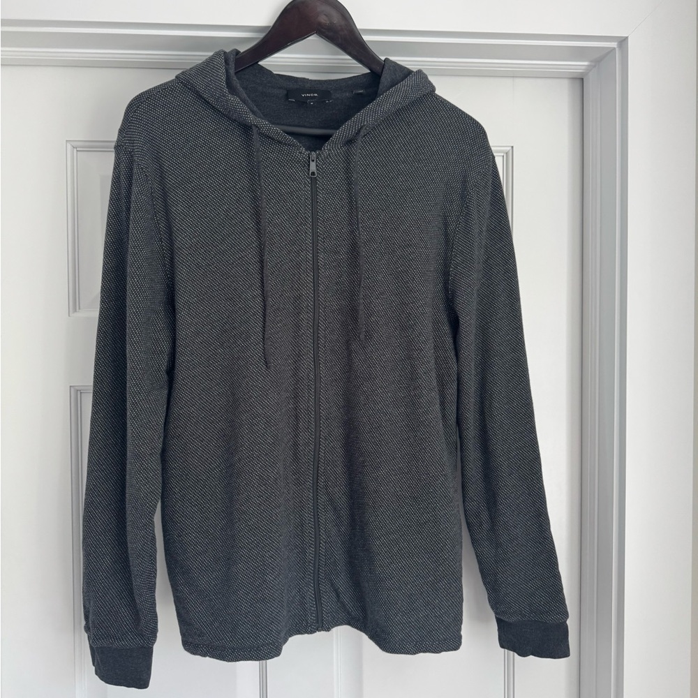 Mens Vince zip up hoodie